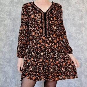 MNG by Mango - Fall Floral Boho Dress